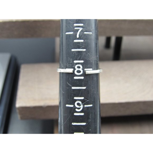 Size 8 Sterling Silver Ordinary Jesus Fish Religious Open Band Ring - Picture 4 of 6